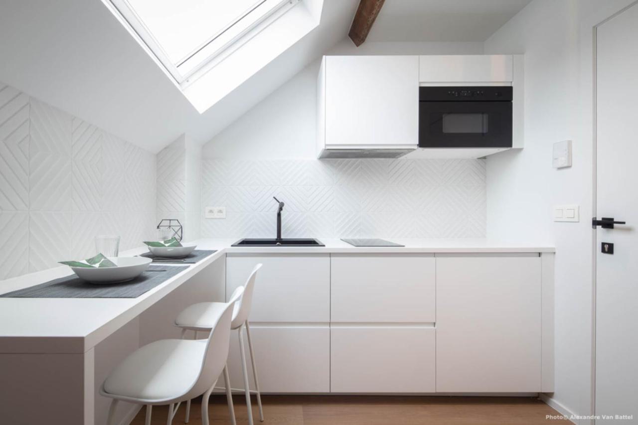 Studios Fully Equipped Near Place Stephanie Bryssel Exteriör bild